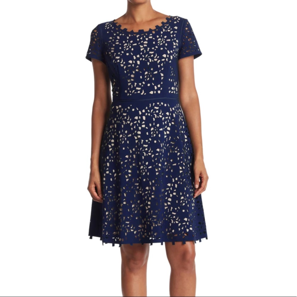 NUE by Shani Laser Cut Dress